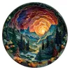 Sunset Forest Puzzle - Unique Wooden Puzzle, Suitable for Family Game Nights, Perfect Christmas, Halloween, Birthday Gifts 1