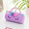 Protable Glasses Pocket Bag Cute Unicorn Plush Sunglasses Totes Pouch Winter Eyewear Case Compression Folding Purse Lovely 4