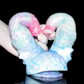 LUUK Huge Double Dildo Fantasy Penis for Lesbian Men Women Anal Plug Vagina Stimulation Prostate Massager Fisting Adult Sex Toys 2