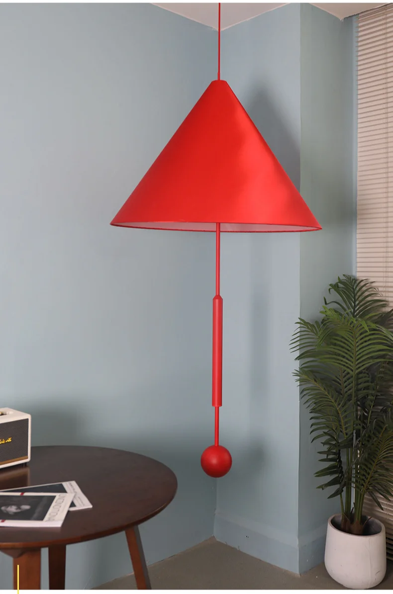 Description Picture 6 of itemMemphis Vintage Chandelier Living Room Dining Room Showroom Sofa Stairwell Loft Hat Umbrella Fabric Art Pendant Light Fixture