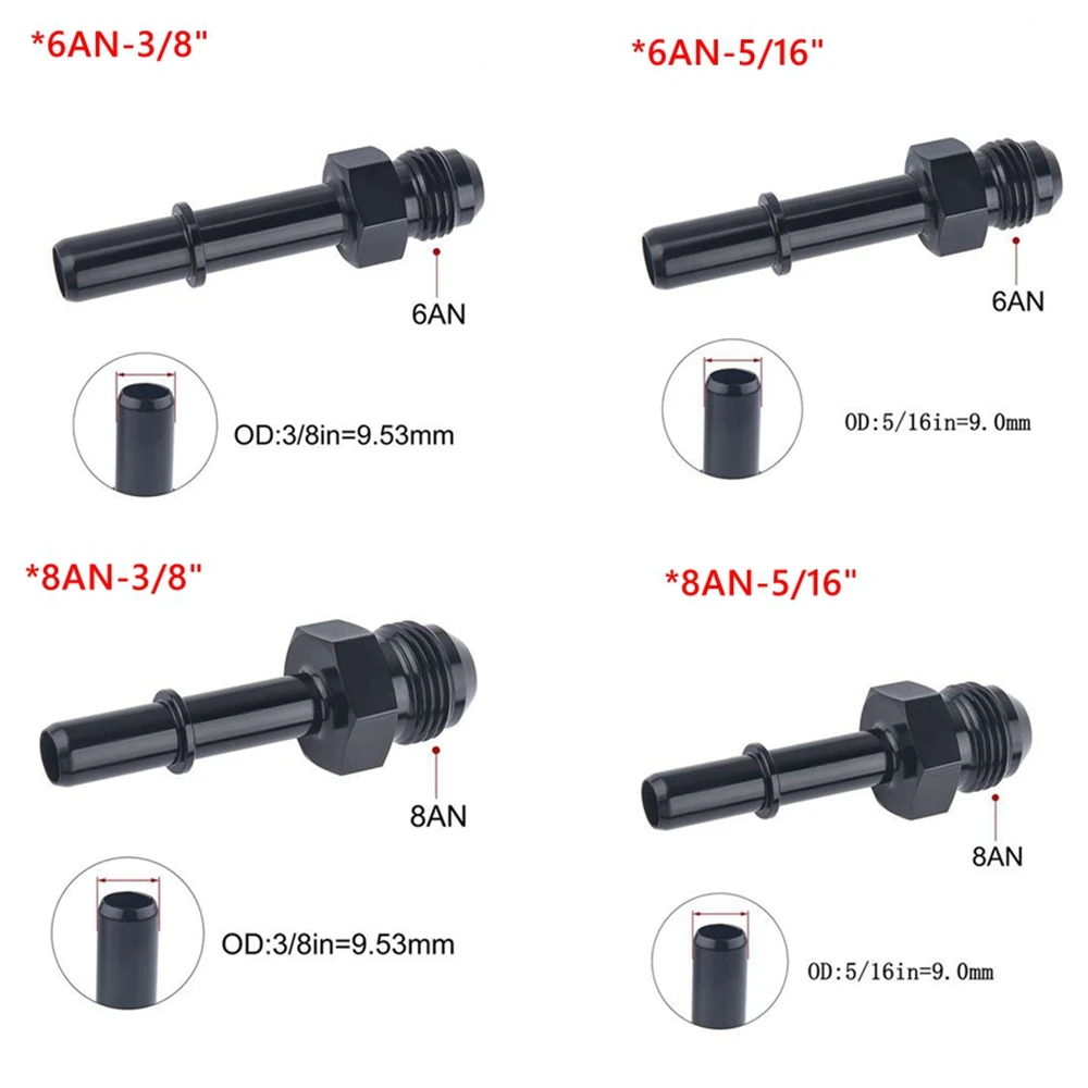 Quick Connect 6AN/8AN AN6/AN8 AN-6/AN-8 Male To 3/8