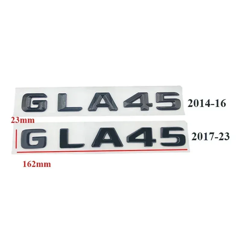 3D ABS 크롬 GLA 45 GLA45 로고 레터 자동차 트렁크 엠블럼 배지 스티커 메르세데스 벤츠 GLA45 AMG W156 X156 H547 액세서리