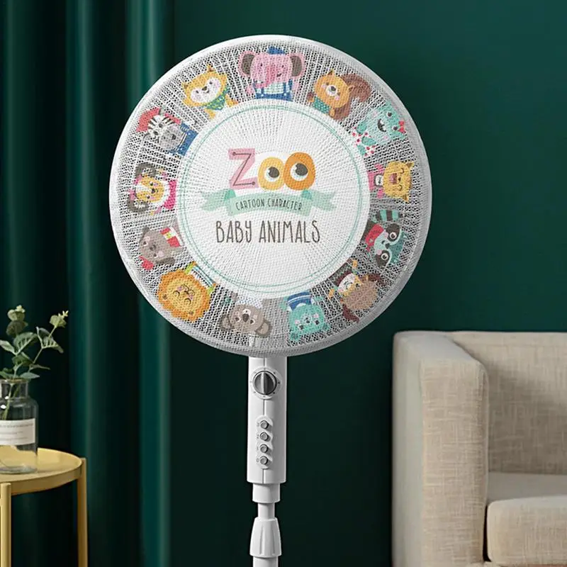 Fan Protective Cover Safety Mesh Fan Dust Cover Home Use Electric Guard Kids Finger Protector Round Dust