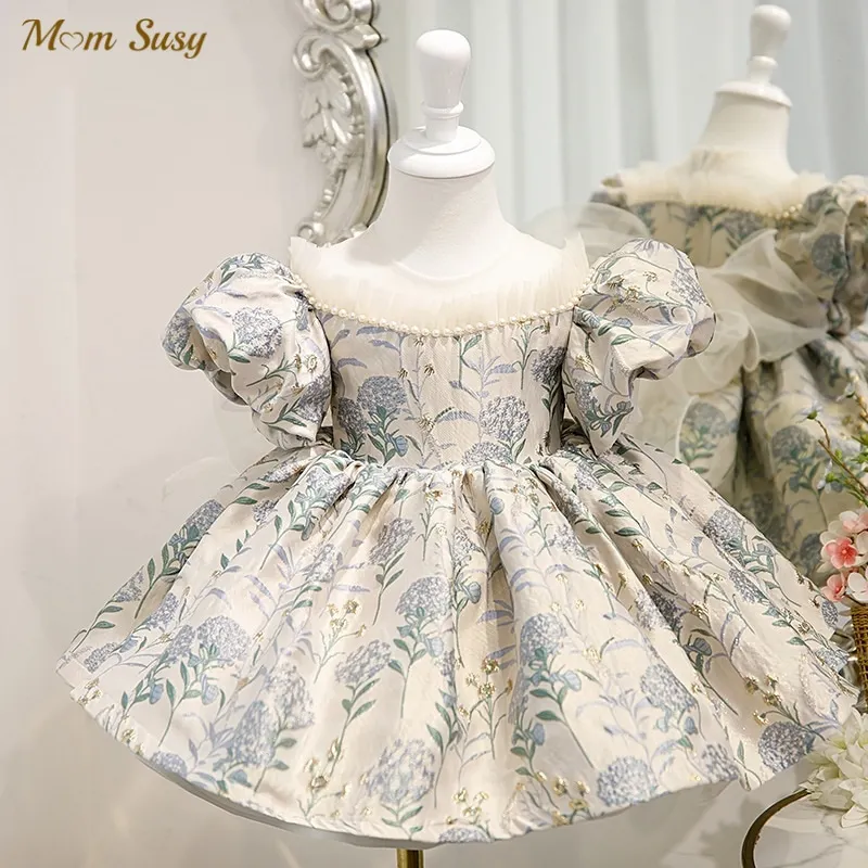 The Pearl Cloud Baby Dress - Salmon main image 1