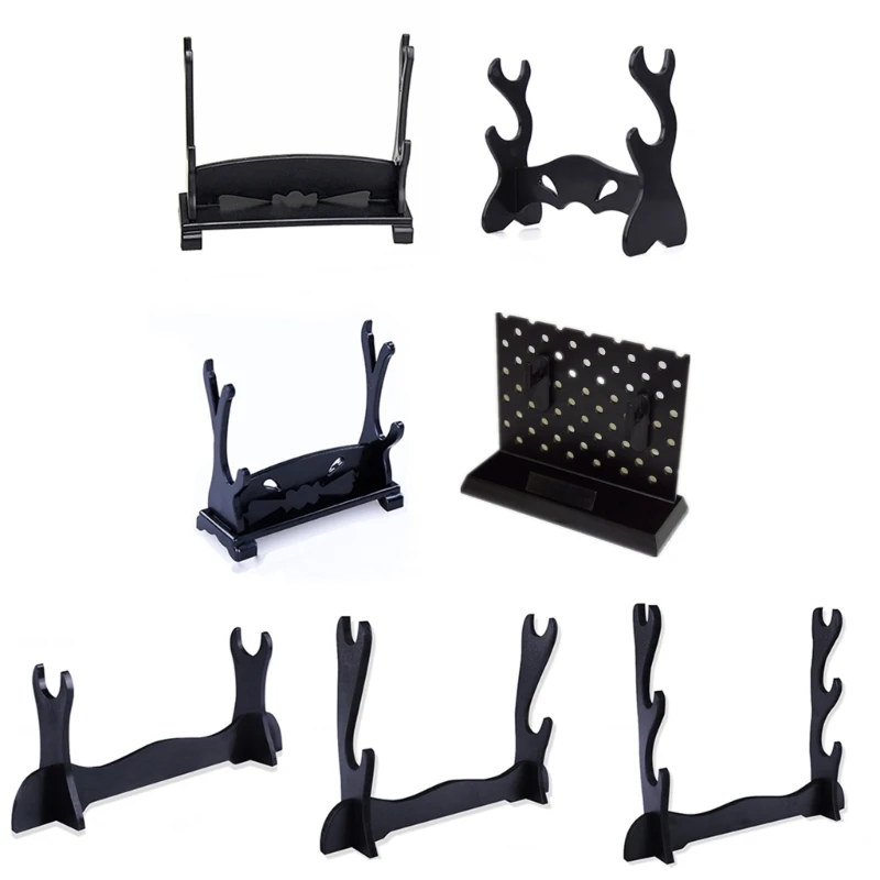 

Y1UB 3 Tiers Knife Display Stand Displaying Wands Knives Model Collection