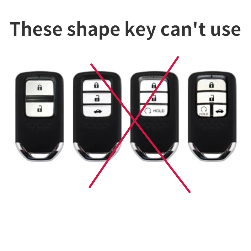 Nuova Pelle Auto Chiave A Distanza Della Copertura Della Cassa Borsette per Honda Civic 2022 3/4 Bottoni Protector Holder Fob Keyless Accessori - Sf253c0c78f8945898aa2fe4773bb4ad6C