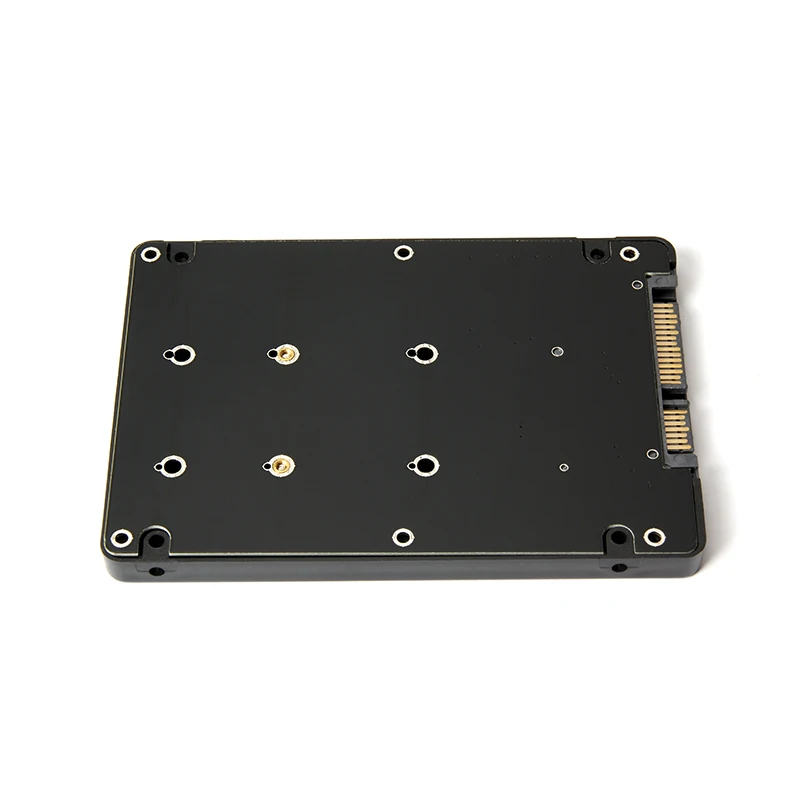 MSATA to SATA 3.0 인클로저, 외부 SSD 케이스, 미니 SSD to 2.5 인치 SATA3 22 핀 컨버터 어댑터 카드, 윈도우 리눅스 맥 OS용