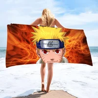 1pc Uzumaki Naruto Anime Towel Microfiber Beach Towel Quick Dry Kids Beach Blanket Soft Pool Towel 2