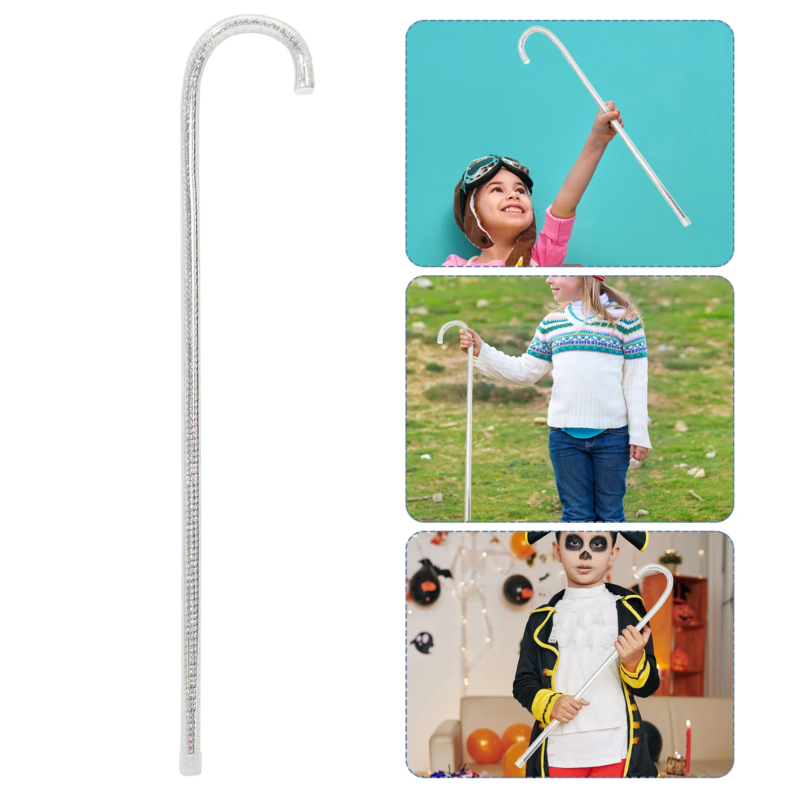 

Children Dance Cane Dance Performance Crutch Jazz Decorative Props Walking Stick Magician Crutch Accessory Belly Dancing