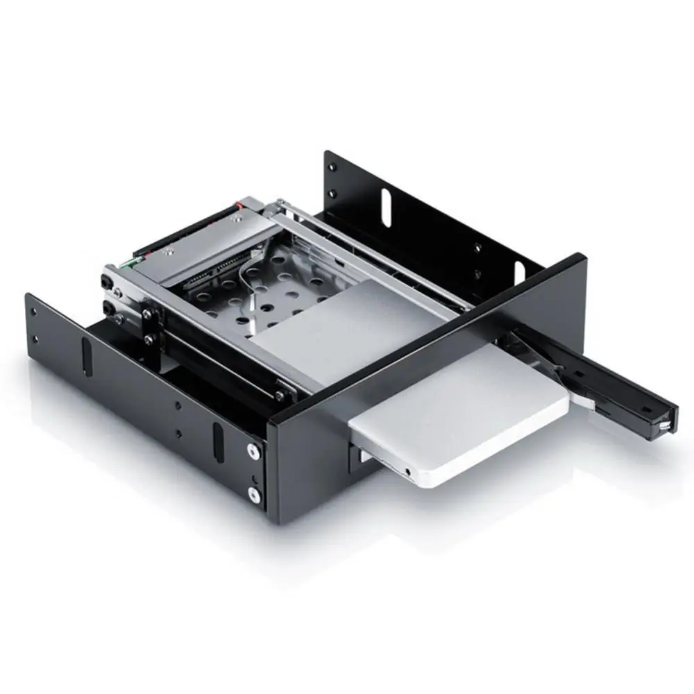 Móvel Ssd Disco Rígido Gabinete Interno Baía Dupla 2.5 Polegada Sata Hdd Bandeja Rack 2.5in