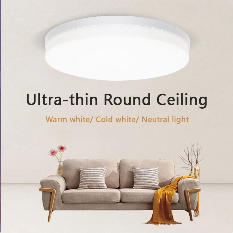 Lampade da soffitto grandi 50W 220V luci a led per camera da letto lampada  intelligente apparecchio di illuminazione plafoniera a Led ultrasottile per  soggiorno - AliExpress