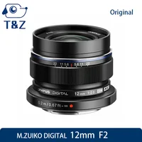 98%New Original M.ZUIKO DIGITAL ED 12mm F2 Lens For Olympus PEN OM-D EM10 EM5 EP5 EP3 EM10-1 OM5 EP7 EPM2 12 F2.0 M43 Mount Lens 1