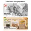 Qtip Holder Dispenser  Clear Bathroom Organizer Jar  Swab/Pad/Ball Holder Container Cosmetics Storage Boxes for Vanity 6