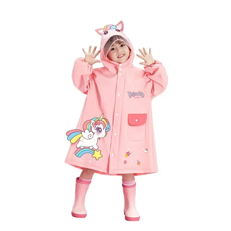 Children's raincoat Girls Boys Kindergarten Preschool Elementary School Preschool Backpack Location Waterproof raincoat for kids raincoat poncho