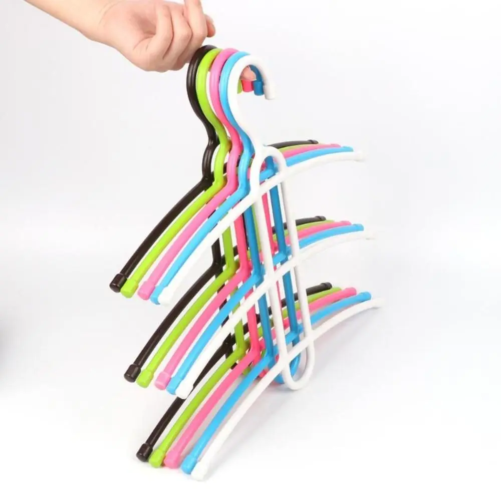 Clothes Hangers Multifunctional 3 Layer Hanger Hook Anti-skid Wardrobe Organizer Clothes Rack Space Saver