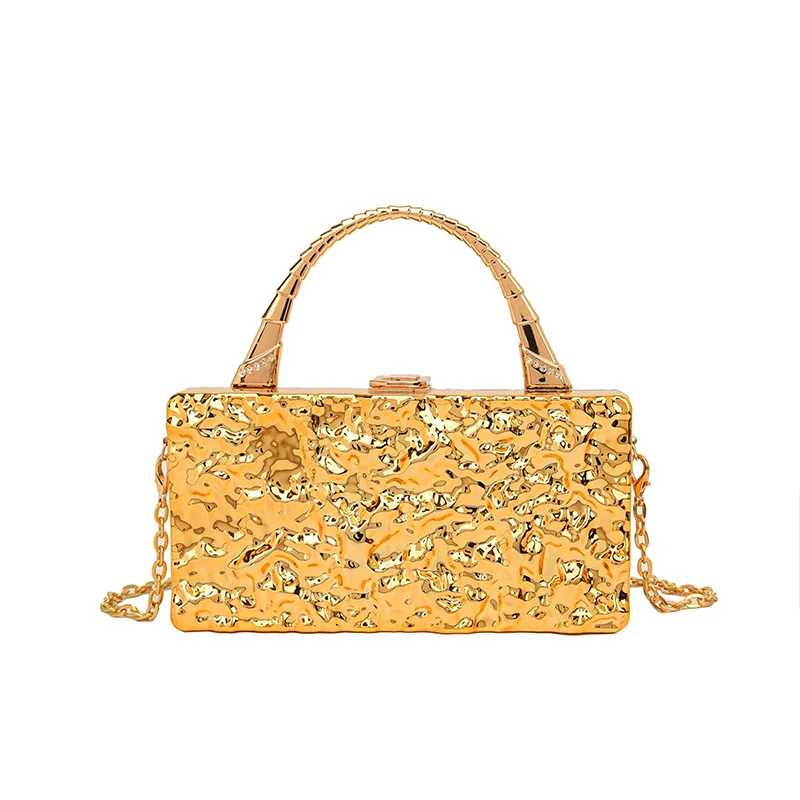 Cross Body Cosmetic Women's Handbag Y2k Acrylic Party Clutch New Fashion Ice Crack Hand Women's Dinner Trend
