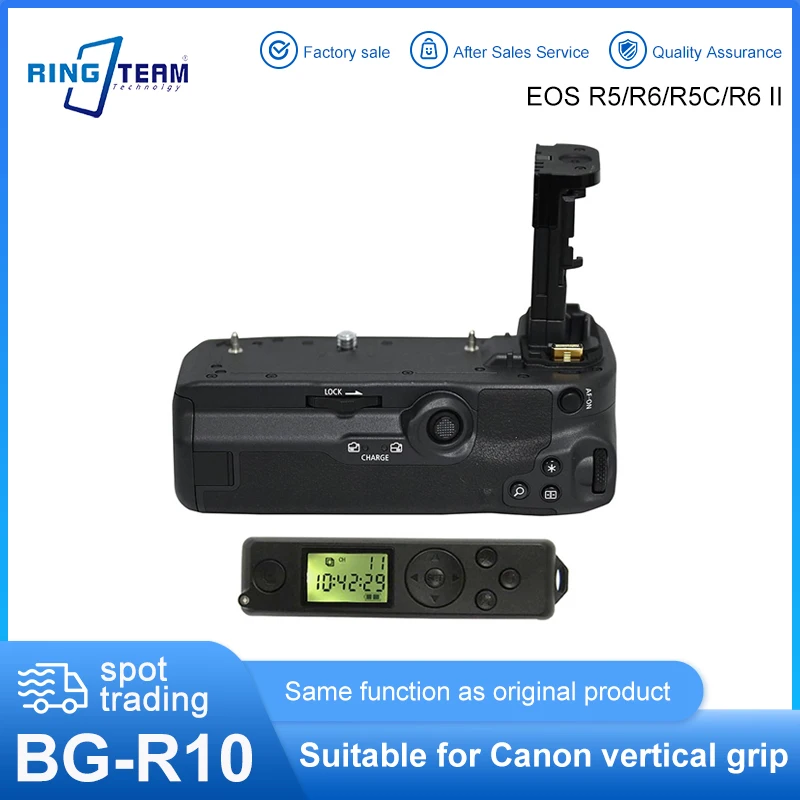 

BG-R10 BG R10 Camera Handle Battery Grip For Canon EOS R5 R6 R5C EOSR6 EOSR5 EOSR5C BGR10 EOS R6 Mark II R6 II LP-E6 Mark 2