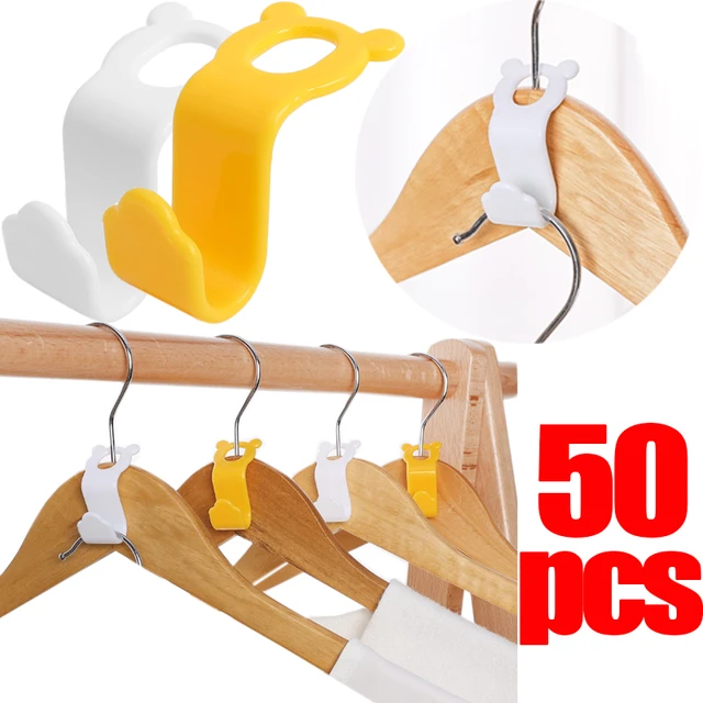 10 Pcs Mini Clothes Hanger Connector Hooks Cascading Plastic Wardrobe Coat  Extendable Hanger Holder Space Saving For Closet Home - AliExpress