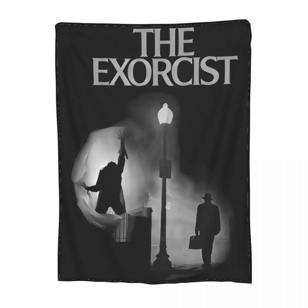 

The Exorcist Scary Movies Merchandise Blanket Fleece Home Horror Throw Blankets Cozy Lightweight for Outdoor Plush Thin Quilt