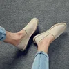 Breathable Comfortable Thick Sole Linen Shoes Soft Shoes for The Elderly Light Personality Canvas Shoes Lazy Shoes A Slip-on Men 6