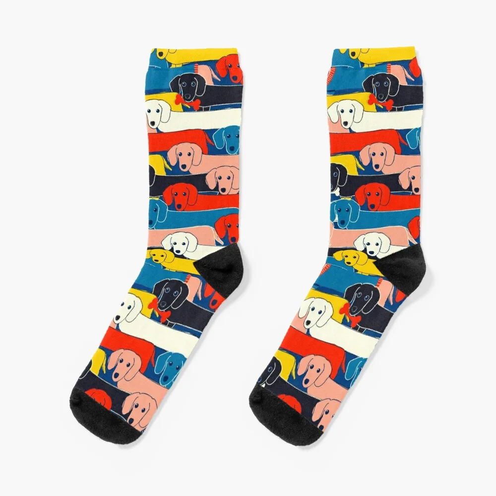 COLORED CUTE DOGS PATTERN 2 Socks funny gifts colored socks Stockings man Socks Women's Men's mimi puzzles фигурный деревянный пазл dogs in the socks