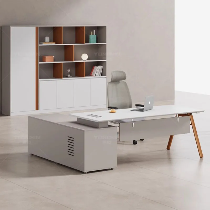Meeting Vanity Office Desks Corner Drawers Storage Study Office Desks Luxury Writing Escritorios De Oficina Office Furniture