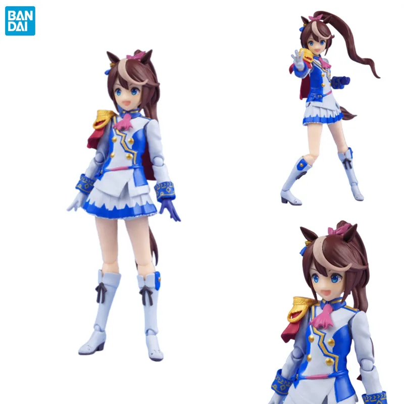Bandai Genuine Umamusume: Pretty Derby Anime Figure Shf Pretty Derby Tokai Teio Action Figure Toys Regalo Per Bambini Modello Da Collezione