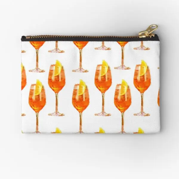 Aperol Spritz Pattern Zipper Pouches Uomo Packaging Coin Women Small Key Storage Mutandine Intimo Borsa Cosmetica Pocket Socks