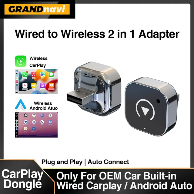 New Wireless CarPlay Android Auto Adapter USB Dongle Smart Mini Box Plug And Play Universal For VW Toyota Nissan Honda Ford Benz 1 New Wireless CarPlay Android Auto Adapter USB Dongle Smart Mini Box Plug And Play Universal For VW Toyota Nissan Honda Ford Benz 1