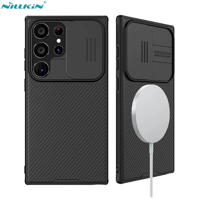 

Магнитный чехол NILLKIN CamShield для Samsung Galaxy S24 Ultra/S24 +/S24, защитный чехол для объектива камеры Magsafe
