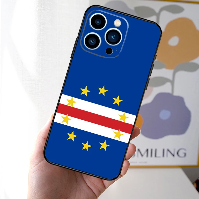 Cape Verde Flag Coat of Arms Case For iPhone 16 15 14 13 12 11 Pro Max Mini Cover X XR XS 8 7 14 16 15 Plus Accessories 2