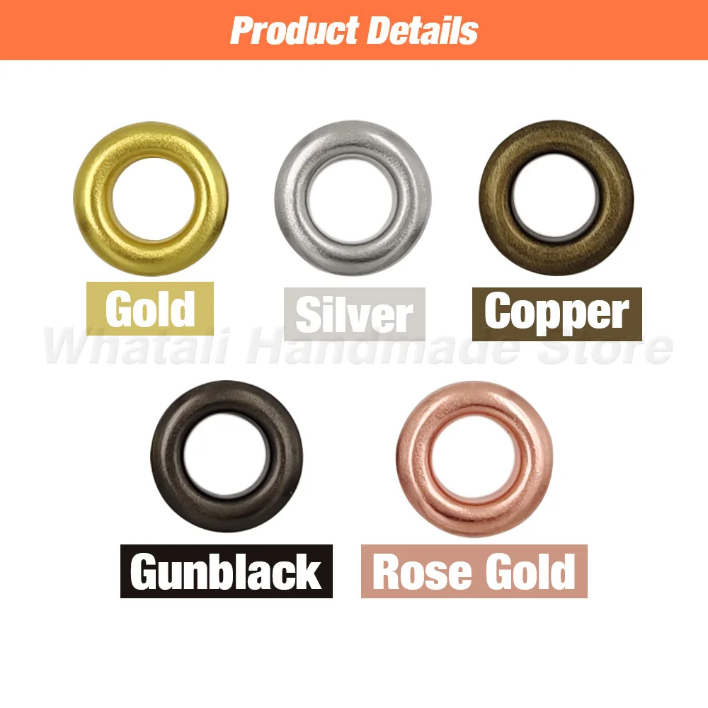 3-14mm Eyelets Grommet Installation Mould Press Dies Tool Hand Press Machine Leathercraft Shoes Bag Belt DIY 100pcs