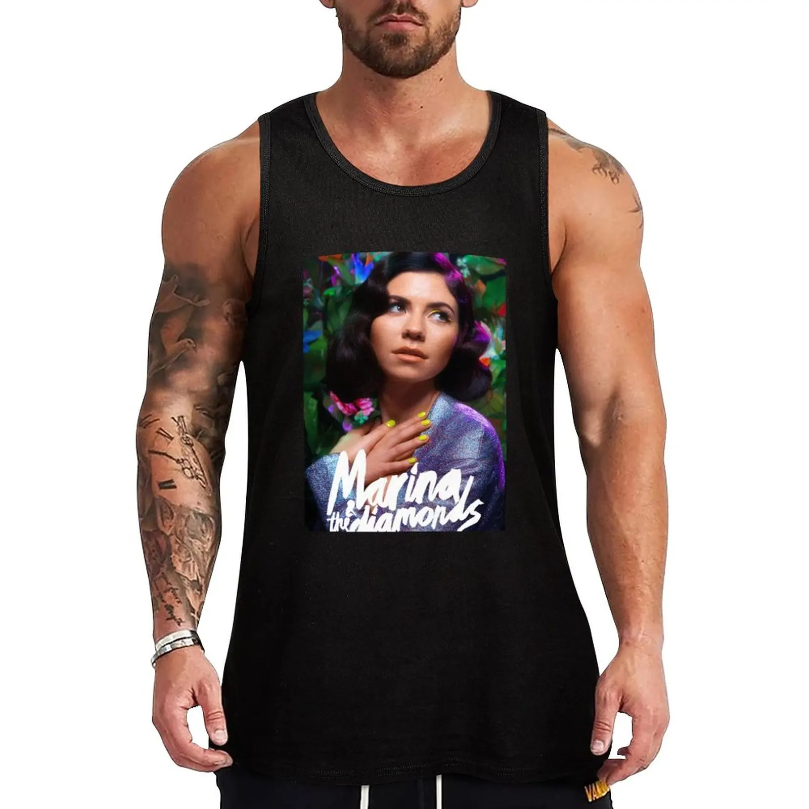 

New Marina & The Diamonds Tank Top anime gym gym clothes men Sleeveless men Man clothes for gym