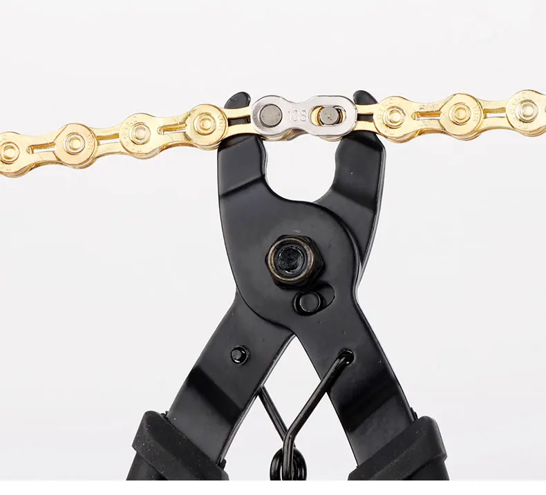 Fahrradkette Quik Link Connector Zange & 6 Paar Fahrrad Magic Buckle 6-12S MTB Rennrad Kettenklemme Entfernen Installationswerkzeug – Detail 14