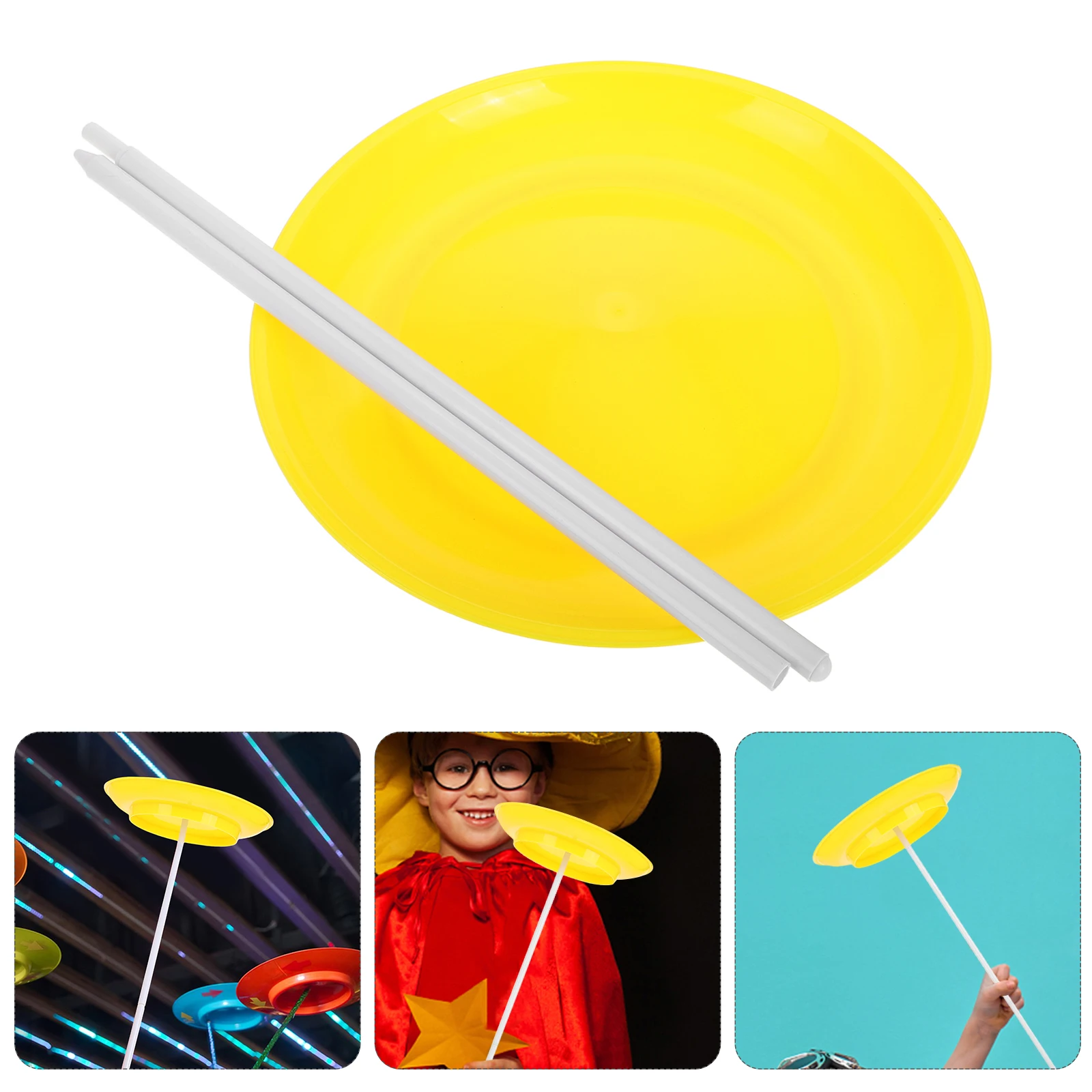 thumbnail image 2 of Baton Du Diable - 6 Rotating Plates And Sticks Circus Performance 2 of 13