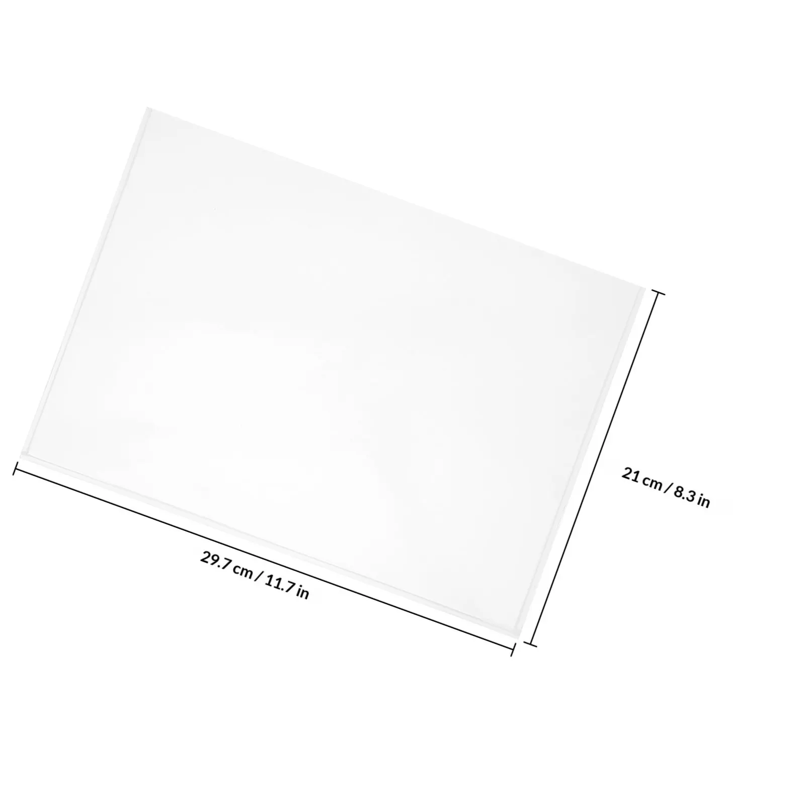 사무실 파일 저장 시스템 주최자 저장 시스템을 위한 2Pcs 투명 아크릴 A4 문서 디스플레이 홀더