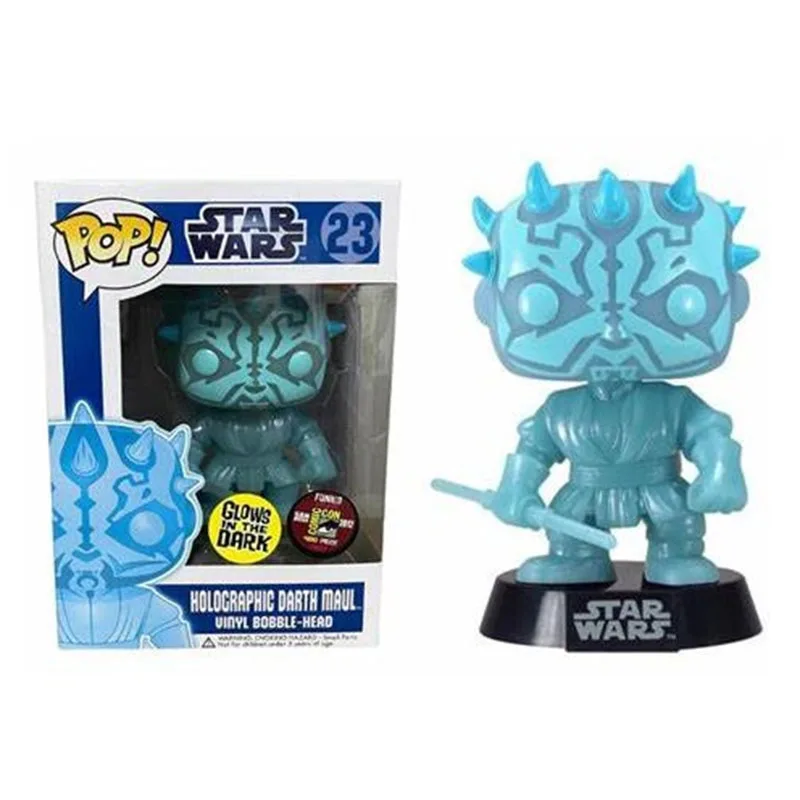 Funko Pop Starwars Olografico Darth Maul #23 Vinile Action Figures Modello Giocattoli Regali