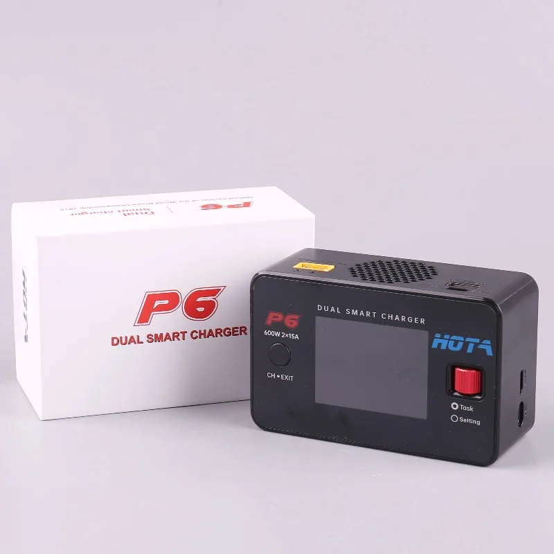 HOTA P6 Dual Smart Charger 240W 15A Быстрая зарядка Type-C для Lipo LiIon NiMH аккумуляторов, совместимых с IPhone Samsung thumbnail 5