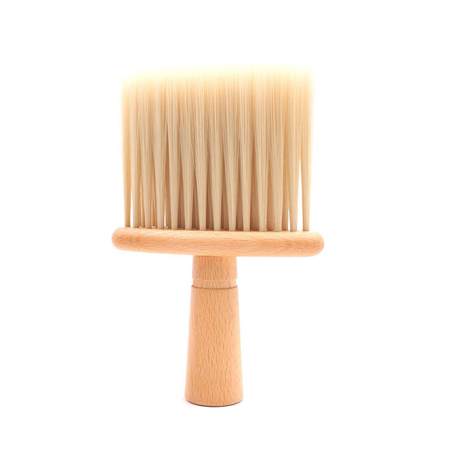 Neck Duster Brushes Soft Comfortable Lightweight Touch Wood Handle Salon Cutting Hairdressier Barber Accessory Styling Tool