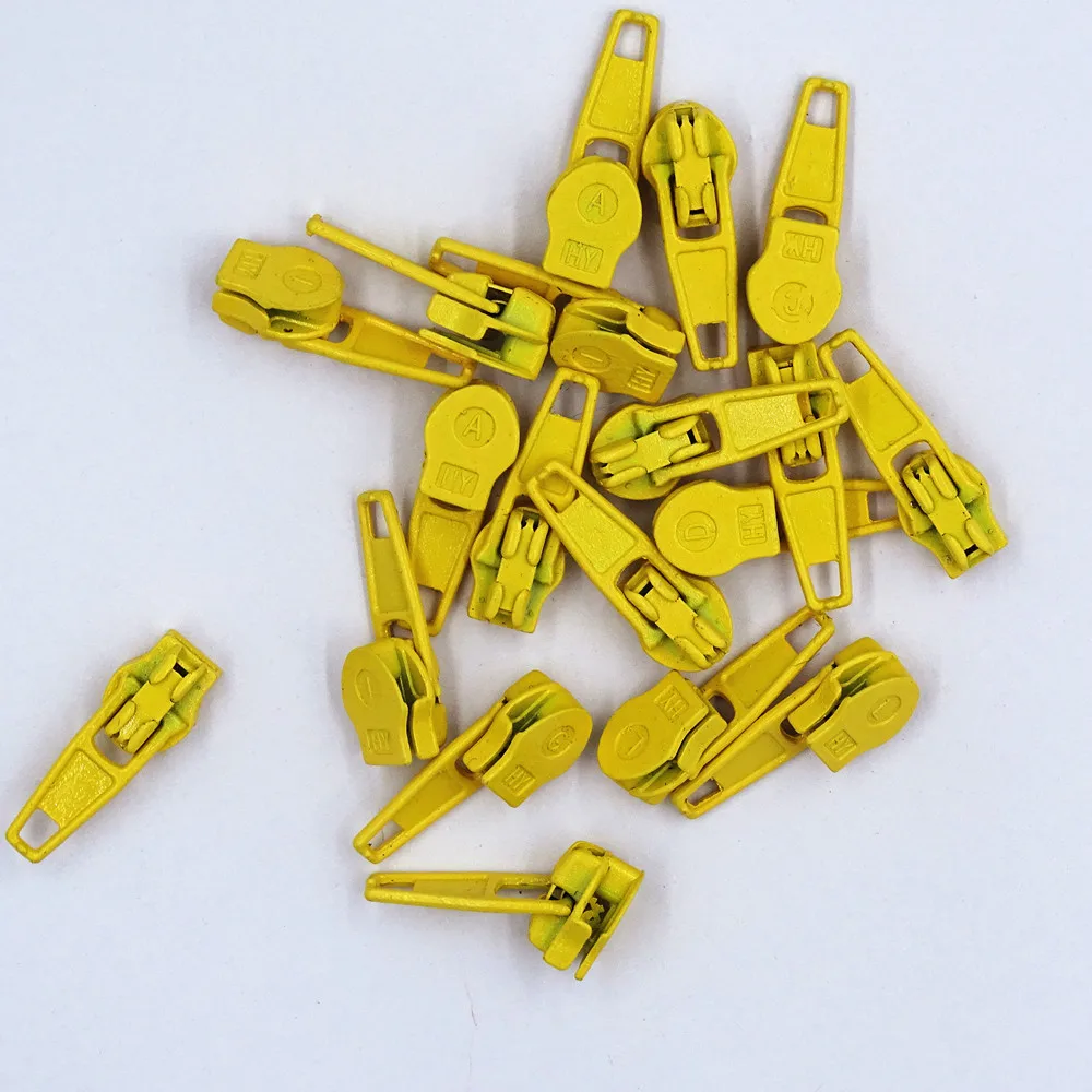 3# Nylon Coil Auto Lock Zipper Puller DIY Sewing Tool 20 Colors 20Pcs zipper pullers zipper sliders zipper heads zipper accessories