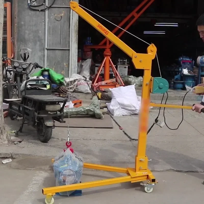 Remove Small Portable Foldable Hoist Hand Small Hoist Household Manual Lifting