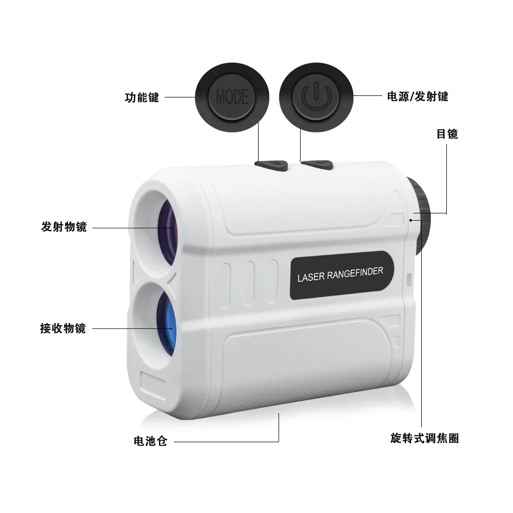 

6X High Precision Rangefinder 600M-1500M Telescope Monocular Laser Rangefinder Hunting Laser Rangefinder for Golf Hunting