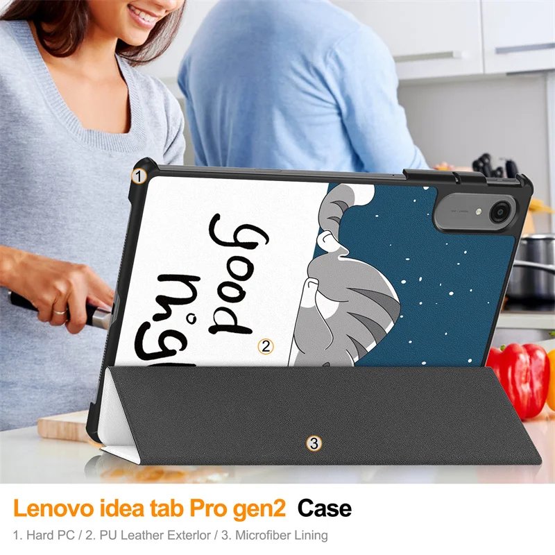 Smart Tri-fold Stand Hard Cover for Lenovo Idea Tab Pro Gen 2