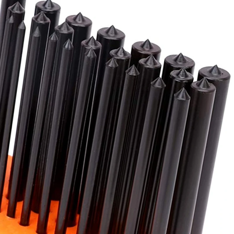 A42I-28-Piece Transfer Punch Set, 3/32 Inch-1/2 Inch, Heat Treated Alloy Steel Forging