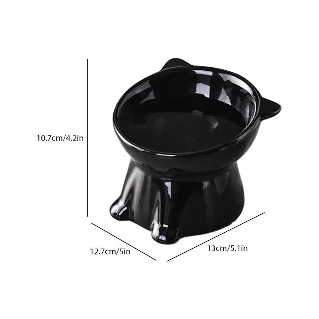 Black Cat Bowl Amazon Ceramic Cat Bowl Pet Bowl Pet Supplies Cat Bowl Dog Bowl Macaron Color New Cat and Dog Universal Pet Bowl 6