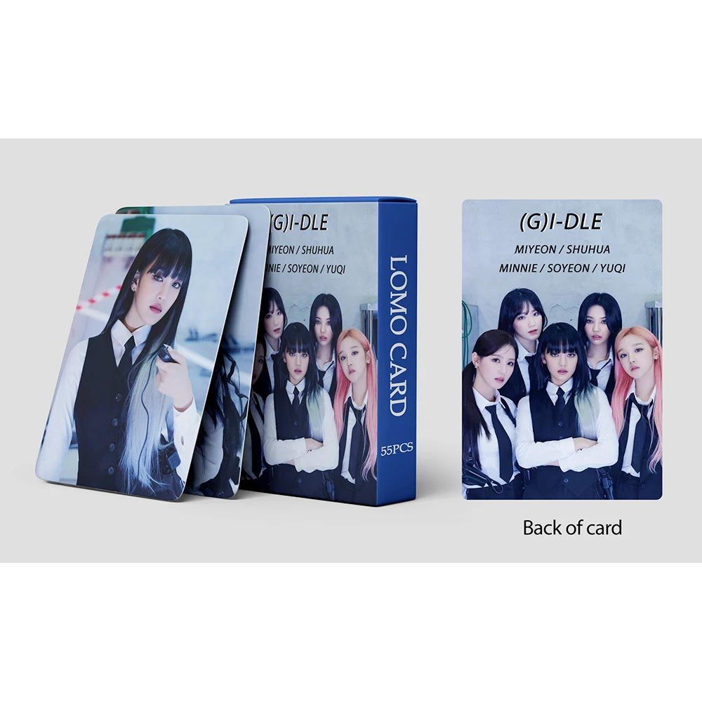55PCS Gidle New Album Nxde Lomo Card World Tour Photocards I Never