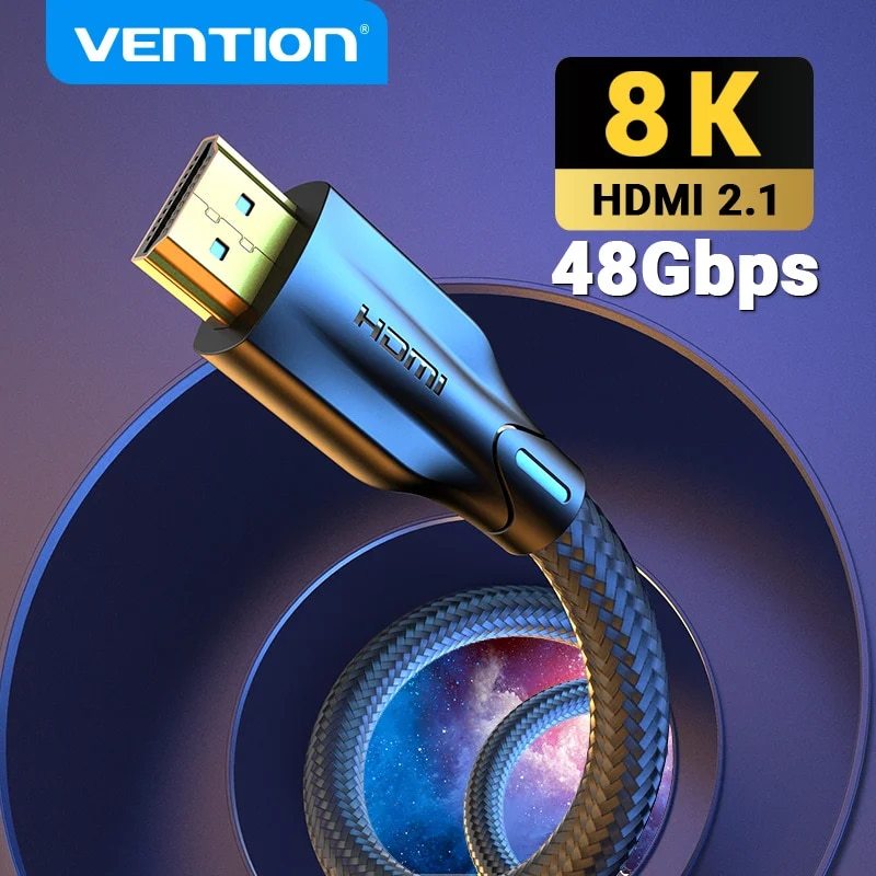 Vention HDMI-Compatible Cable for Xbox Series X HDMI-Compatible 2.1 Cable 8K/60Hz 4K/120Hz for Xiaomi Mi Box PS5 HDR10+ 48Gbp
