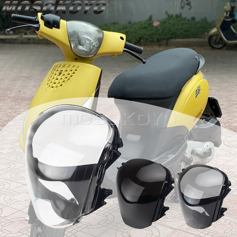 

Front Head Light Lamp Guard for Piaggio Zip 100 98 4T 125 124 50 49 2T AC 50 49 4T 50 2T DT LC SP Scooter Headlight Glass Cover