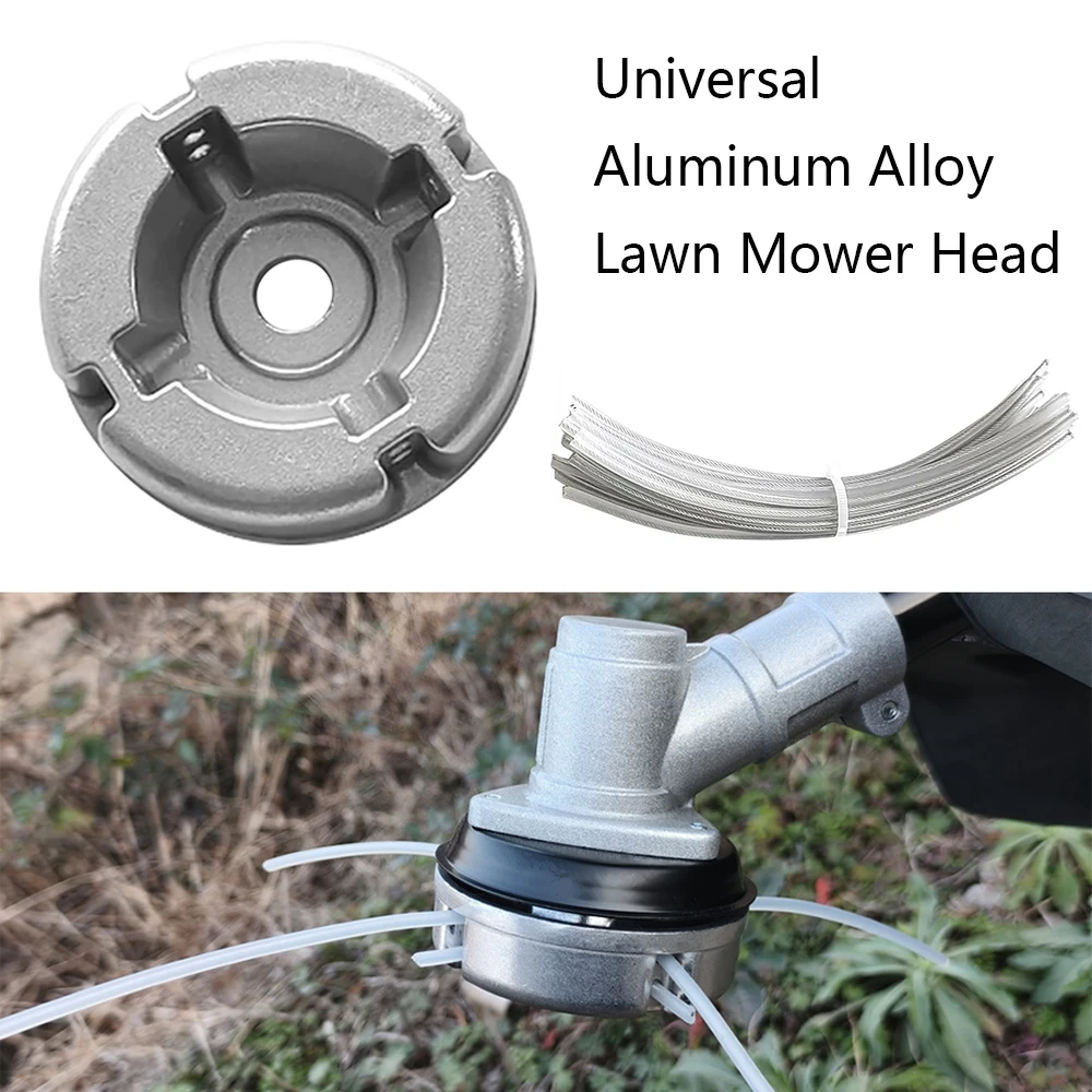 Cabezal Universal de Aleación de Aluminio para Cortacésped y Hilo de Nylon/Acero de Repuesto para Desbrozadora. - Imagen 2