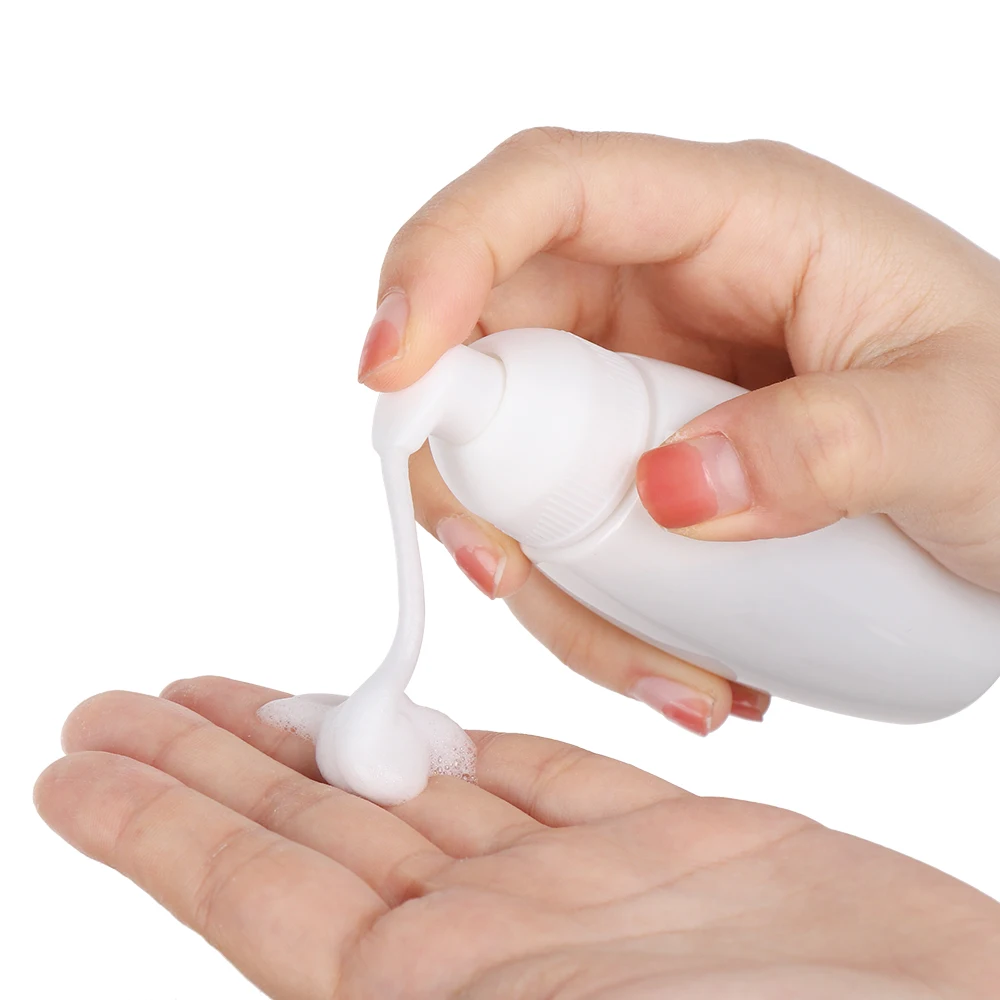 Clear Foaming Bottle Soap Dispenser Shampoo Shower Gel Liquid Hand Sanitizer Pump Container